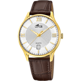 Relógio lotus mercancia nueva 18403/i branco pulsera de couro, homem_PRODUCT