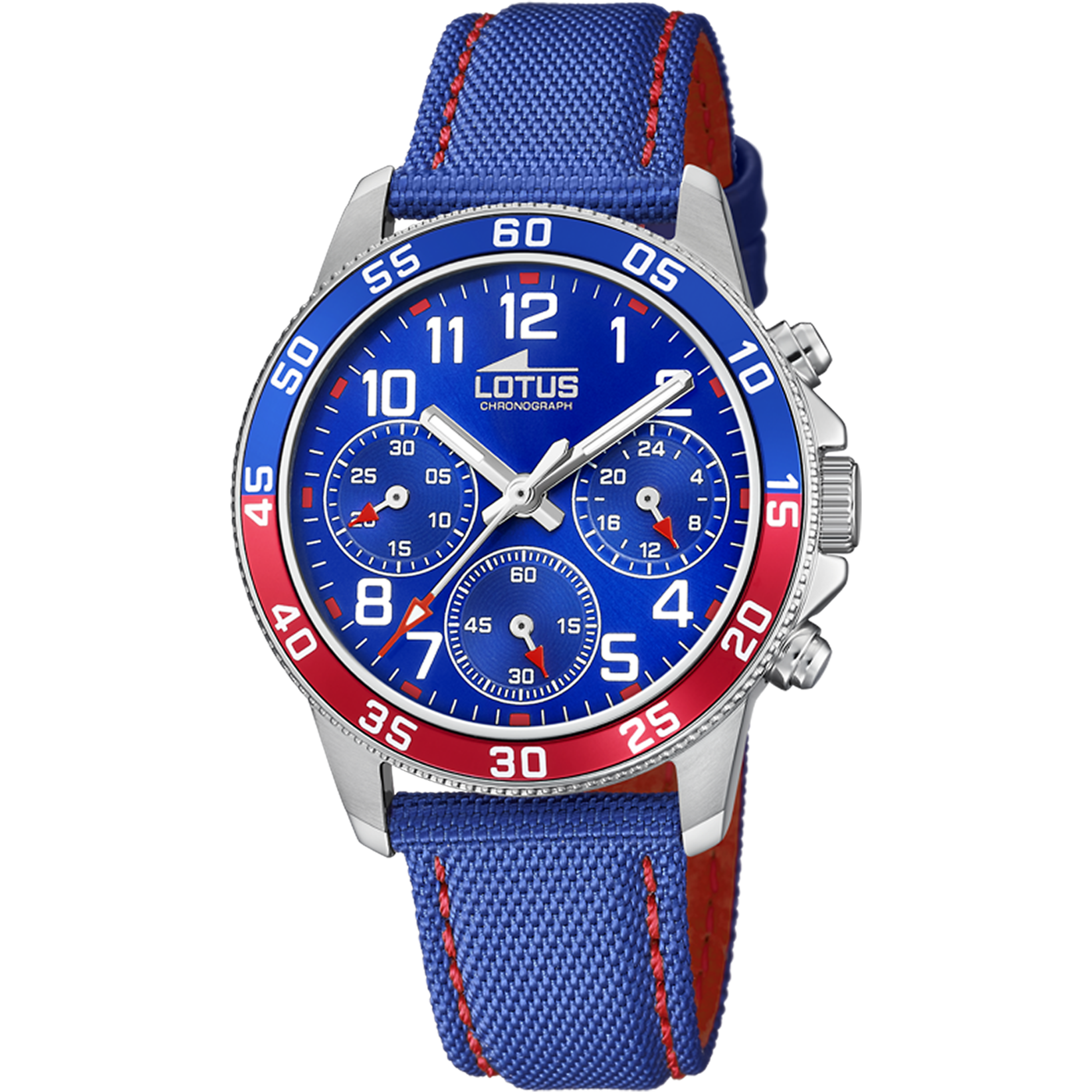 Relógio lotus junior collection 18581/4 azul pulsera de couro, infantil_PRODUCT