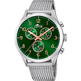 Relógio lotus minimalist 18637/2 verde pulsera de aço, homem