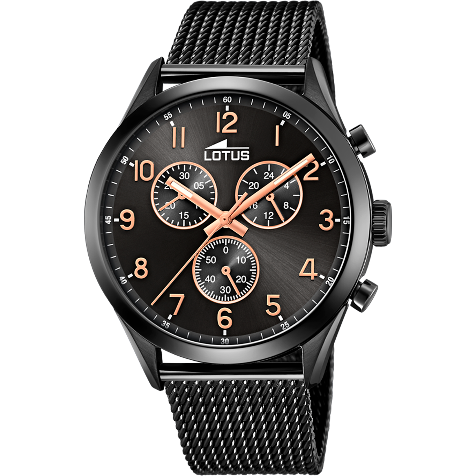 Relógio lotus minimalist 18639/1 preto pulsera de aço, homem_PRODUCT