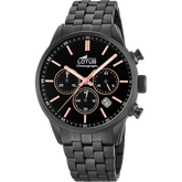 Relógio lotus chrono 18668/2 preto pulsera de aço, homem_PRODUCT