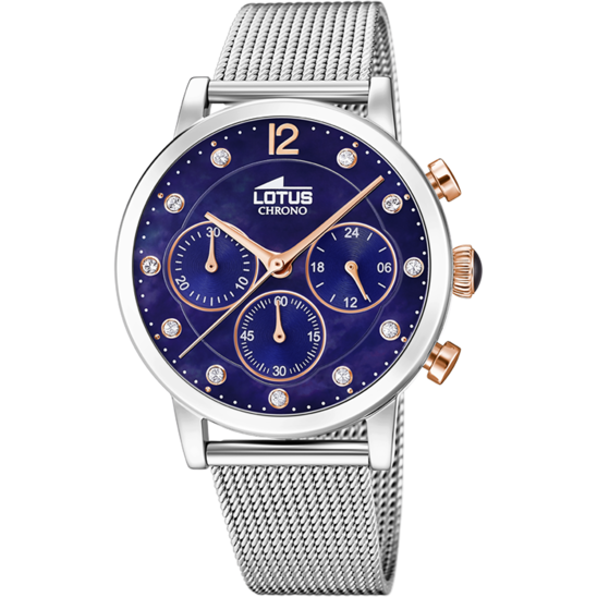 Relógio Lotus trendy 18676/4 cinza,, pulsera de aço, mulher