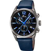 Relógio lotus chrono 18683/6 preto pulsera de couro, homem_PRODUCT