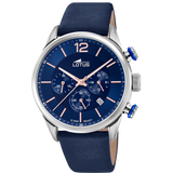 Relógio lotus chrono 18689/2 azul pulsera de couro, homem_PRODUCT