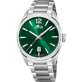 Relógio lotus minimalist 18692/4 verde pulsera de 316l de aço inoxidável, homem
