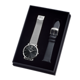 Relógio lotus smart casual 18728/4 preto pulsera de aço, mulher