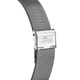 Relógio lotus smart casual 18728/4 preto pulsera de aço, mulher