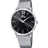 Relógio lotus smart casual 18728/4 preto pulsera de aço, mulher