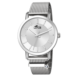 Relógio lotus trendy 18737/1 prata pulsera de aço, mulher