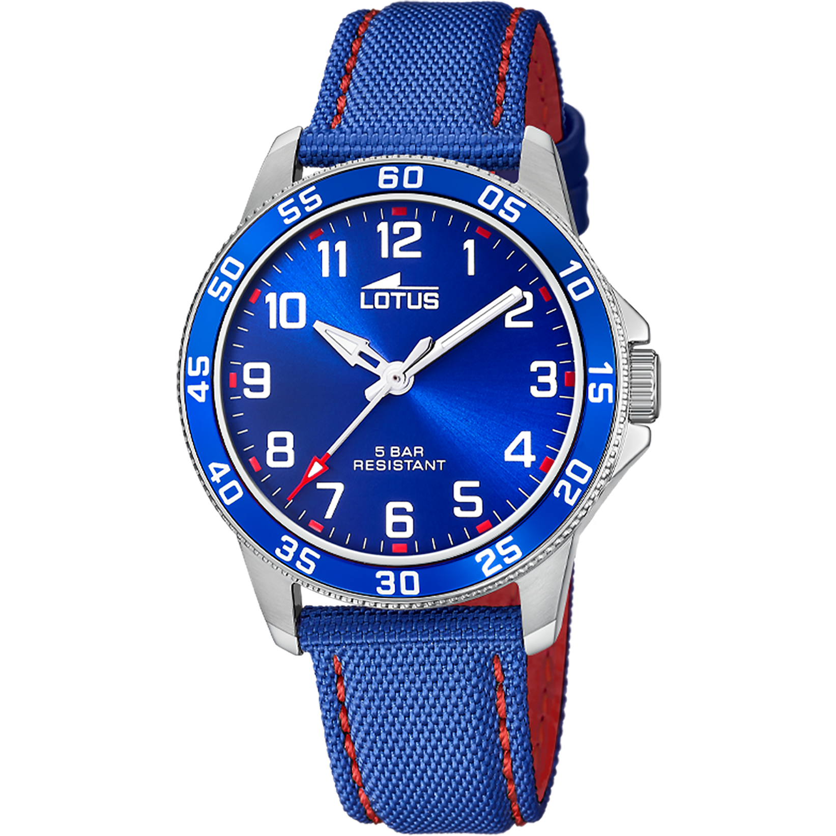 Relógio lotus junior collection 18787/5 azul pulsera de couro, infantil_PRODUCT