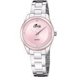 Relógio lotus trendy 18795/3 rosa pulsera de 316l de aço inoxidável, mulher
