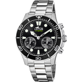 Relógio lotus 18800/2 preto pulsera de 316l de aço inoxidável, homem