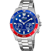 Relógio lotus 18800/4 azul pulsera de 316l de aço inoxidável, homem