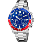 Relógio lotus 18800/4 azul pulsera de 316l de aço inoxidável, homem