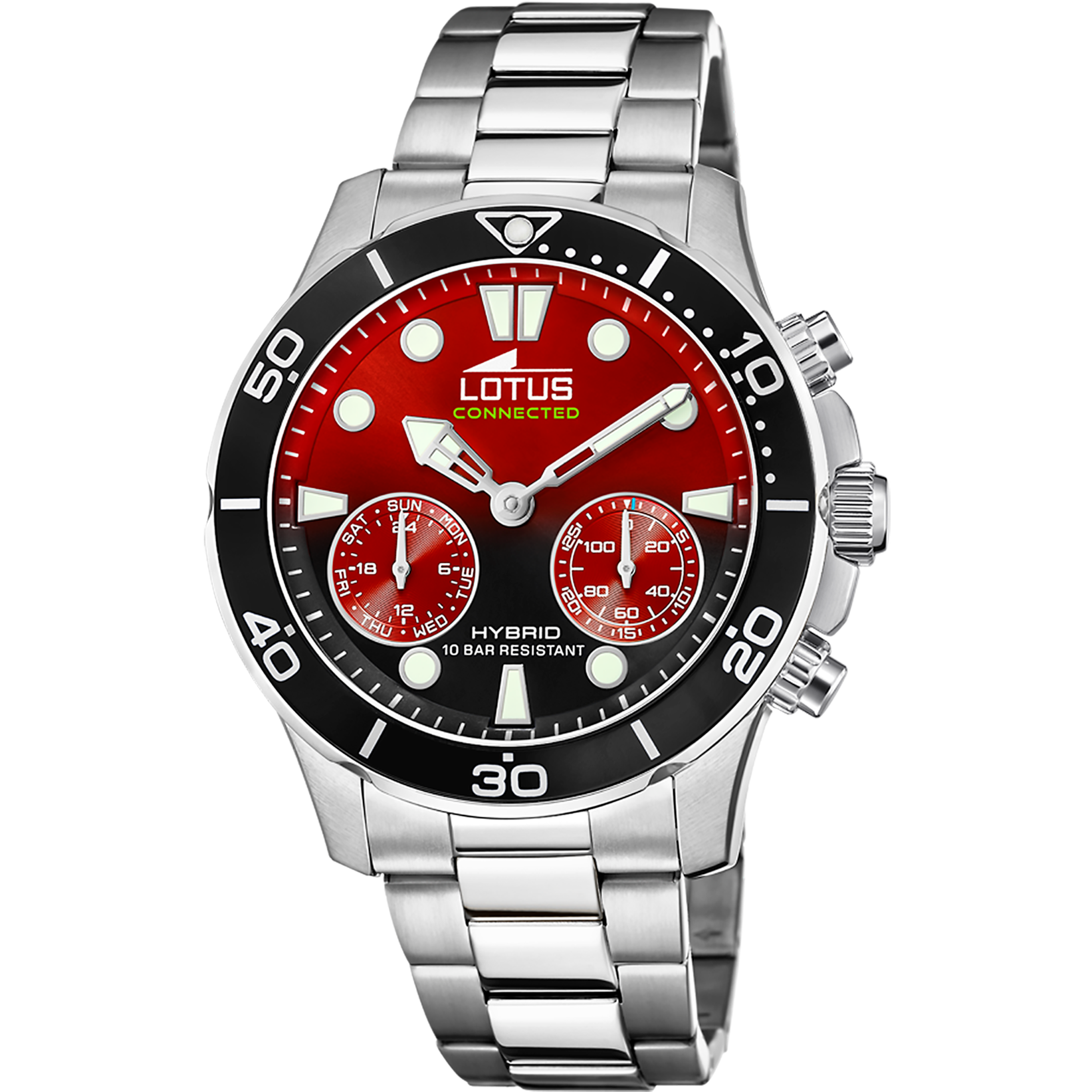 Relógio lotus 18800/7 vermelho pulsera de de aço inoxidável, homem_PRODUCT