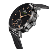 Relógio lotus 18806/1 preto pulsera de 316l de aço inoxidável, homem