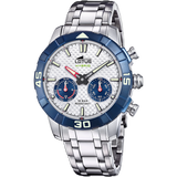 Relógio lotus 18810/1 prata cinza pulsera de 316l de aço inoxidável, homem