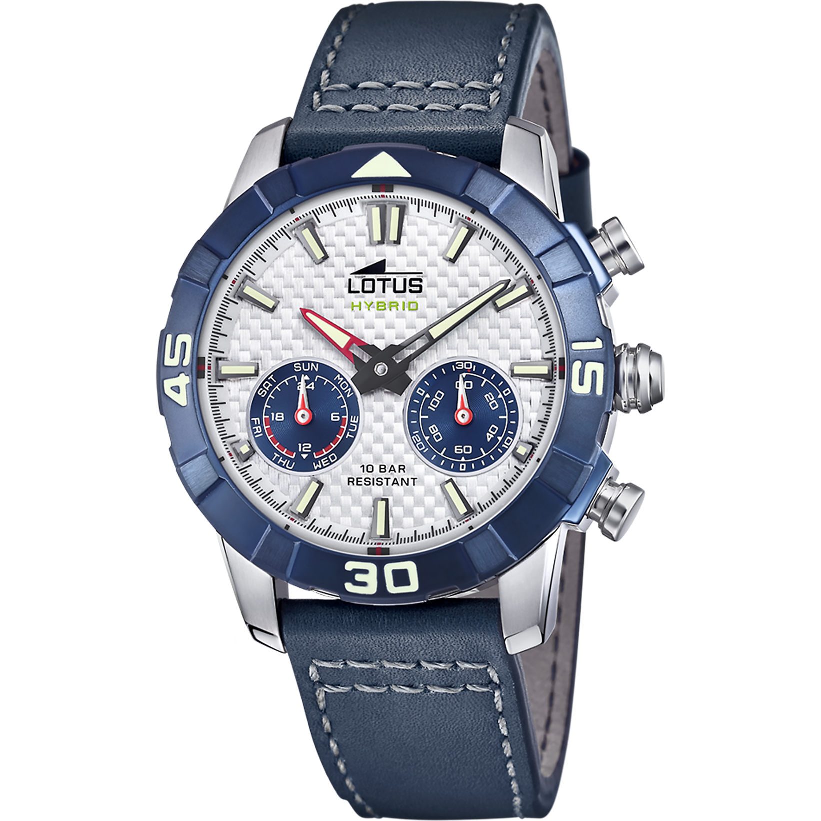 Relógio lotus 18811/1 prata cinza pulsera de couro, homem_PRODUCT