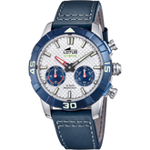 Relógio lotus 18811/1 prata cinza pulsera de couro, homem_PRODUCT