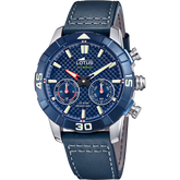 Relógio lotus 18811/3 azul pulsera de couro, homem