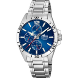 Relógio lotus 18812/1 azul pulsera de 316l de aço inoxidável, homem