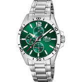 Relógio lotus 18812/7 verde pulsera de aço, homem