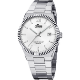 Relógio lotus 18835/1 prata cinza pulsera de 316l de aço inoxidável, homem