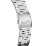Relógio lotus 18835/1 prata cinza pulsera de 316l de aço inoxidável, homem