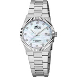 Relógio lotus 18838/1 creme pulsera de 316l de aço inoxidável, mulher