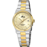 Relógio lotus 18839/2 champanhe pulsera de 316l de aço inoxidável, mulher