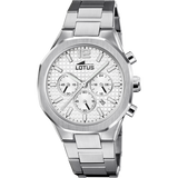 Relógio lotus 18847/1 prata cinza pulsera de 316l de aço inoxidável, homem