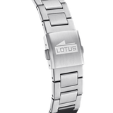 Relógio lotus 18847/1 prata cinza pulsera de 316l de aço inoxidável, homem