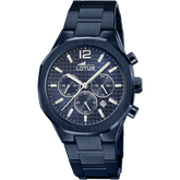 Relógio lotus 18848/1 azul pulsera de 316l de aço inoxidável, homem