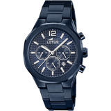 Relógio lotus 18848/1 azul pulsera de 316l de aço inoxidável, homem
