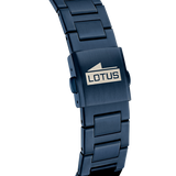 Relógio lotus 18848/1 azul pulsera de 316l de aço inoxidável, homem