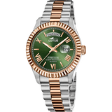 Relógio lotus 18856/3-1 verde pulsera de 316l de aço inoxidável, homem
