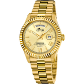 Relógio lotus 18857/1-1 champanhe pulsera de 316l de aço inoxidável, homem
