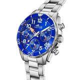 Relógio lotus junior collection 18858/1 azul pulsera de 316l de aço inoxidável, infantil