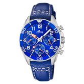 Relógio lotus junior collection 18859/1 azul pulsera de couro, infantil_PRODUCT