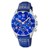 Relógio lotus junior collection 18859/1 azul pulsera de couro, infantil_PRODUCT