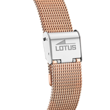 Relógio lotus 18878/2 prata cinza pulsera de 316l de aço inoxidável, mulher