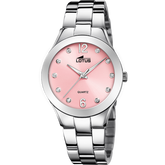 Relógio lotus 18884/2 rosa pulsera de 316l de aço inoxidável, mulher
