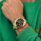 Relógio lotus 18913/6 preto pulsera de 316l de aço inoxidável, homem