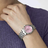 Relógio lotus freedom 18930/8 rosa pulsera de 316l de aço inoxidável, mulher