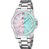 Relógio lotus trendy 18936/1 rosa pulsera de 316l de aço inoxidável, mulher