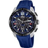 Relógio lotus vortex 18944/1 azul pulsera de borracha, homem