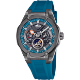 Relógio lotus vortex 18946/2 azul pulsera de borracha, homem