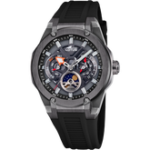 Relógio lotus vortex 18946/6 preto pulsera de borracha, homem