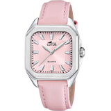Relógio de mulher square series rosa claro com bracelete em pele 18968/3_PRODUCT