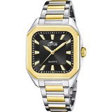 Relógio de mulher square series preto com bracelete em aço bicolor 18969/3_PRODUCT
